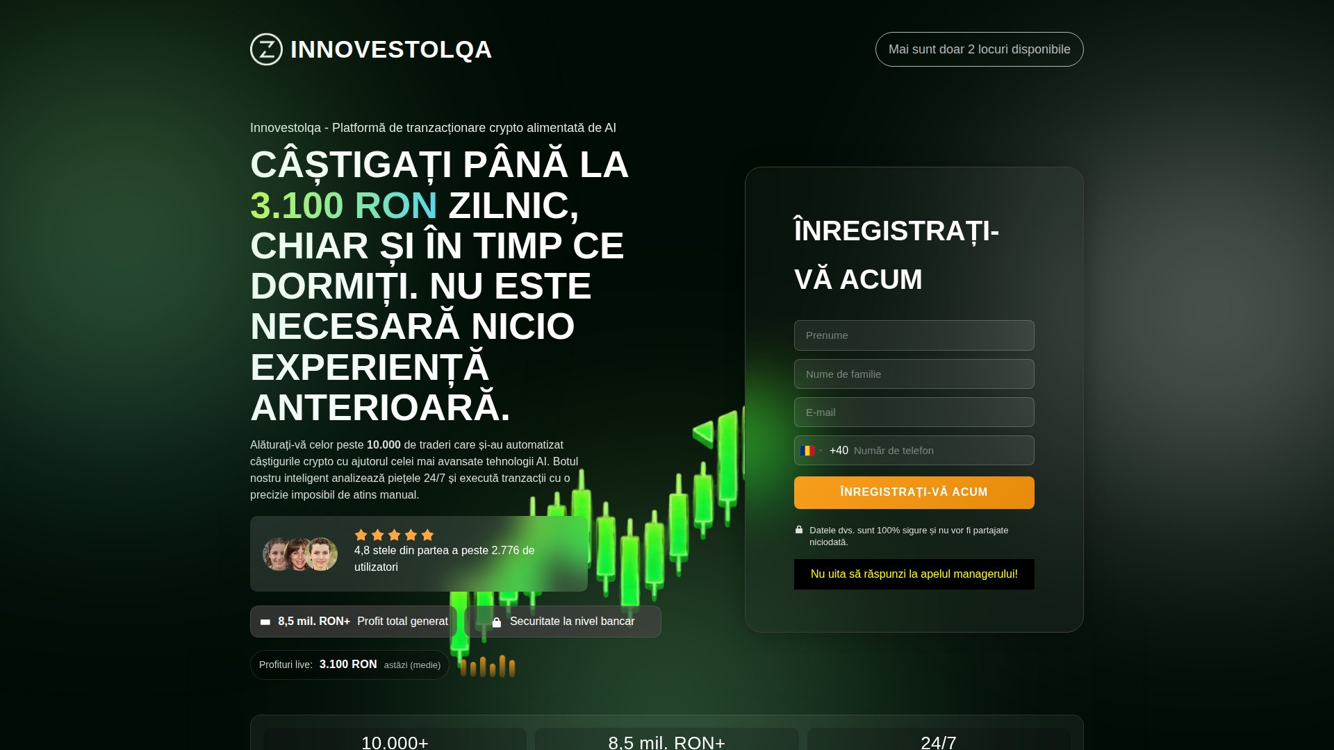 Innovestolqa: обман брокера и возврат денег